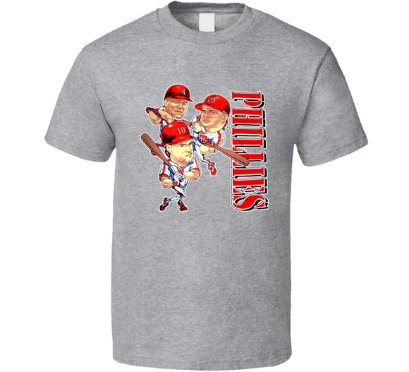 John Kruk Philadelphia Baseball Retro Caricature T Shirt