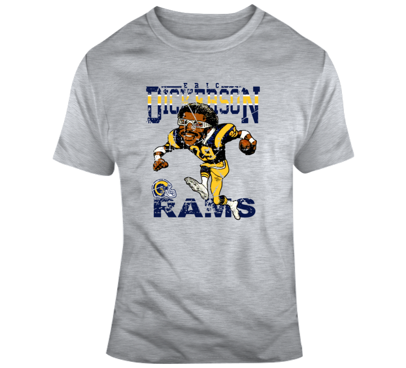 Vintage Eric Dickerson LA Rams 1987 Caricature T-shirt NFL Football – For  All To Envy