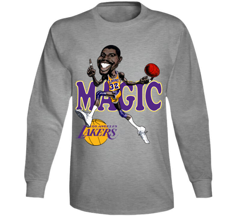 magic johnson caricature t shirt