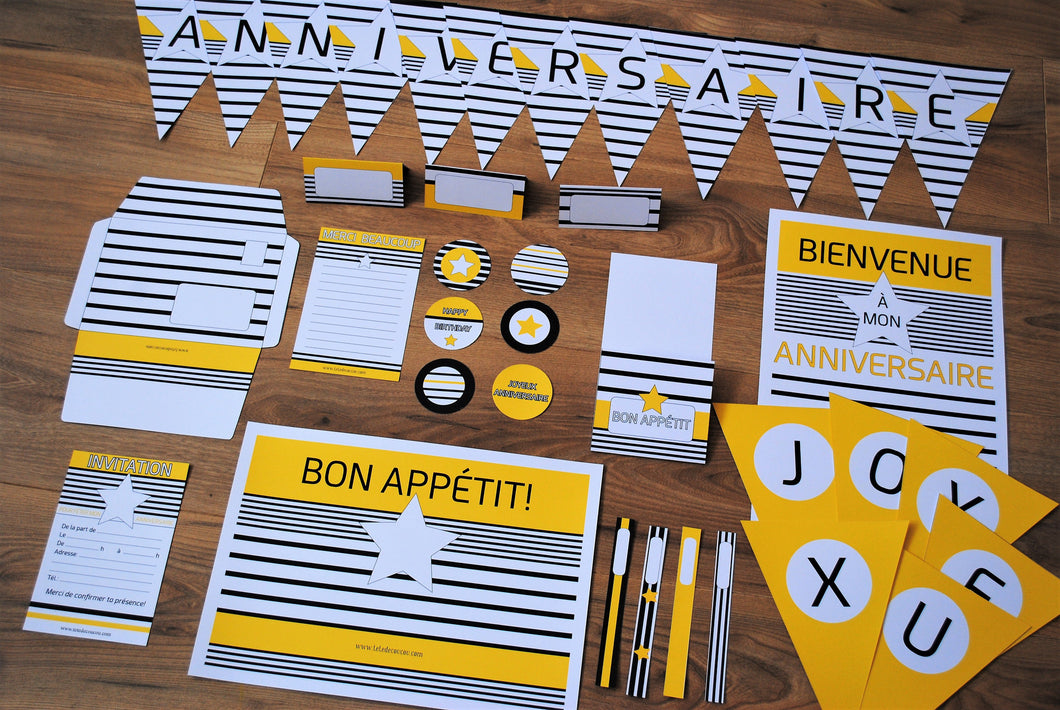 Anniversaire Esprit Marin Kit De Decoration A Imprimer Tete De Coucou