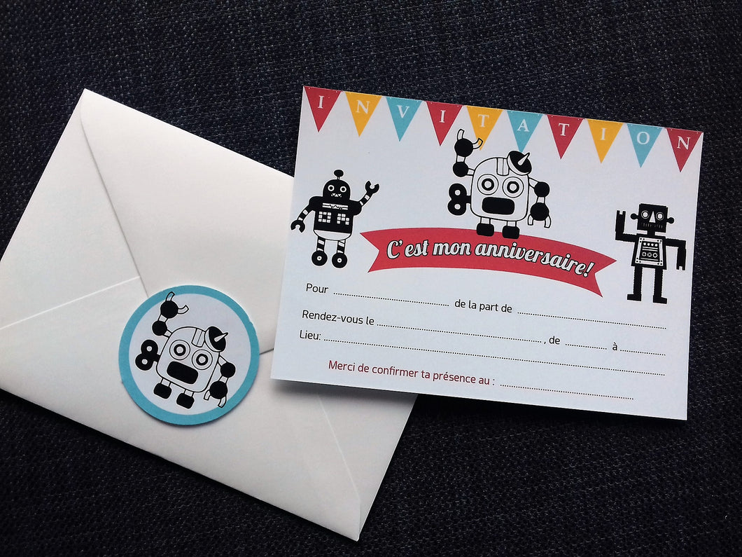 Pack Anniversaire Robot Tete De Coucou