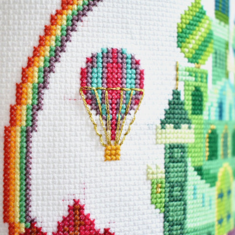 how-to-make-a-cross-stitch-lampshade-close-up