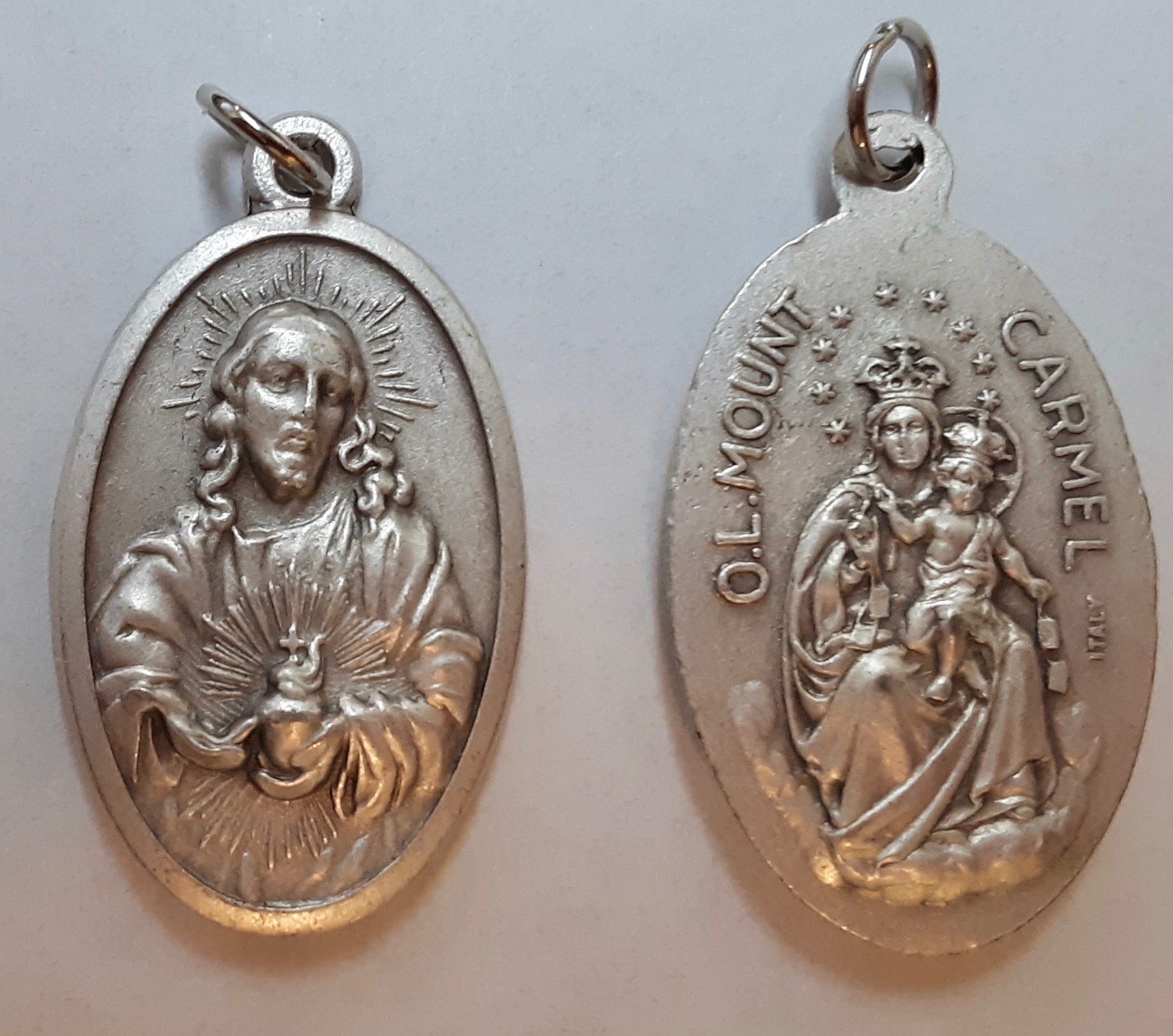 Large Scapular Oxidized Medal