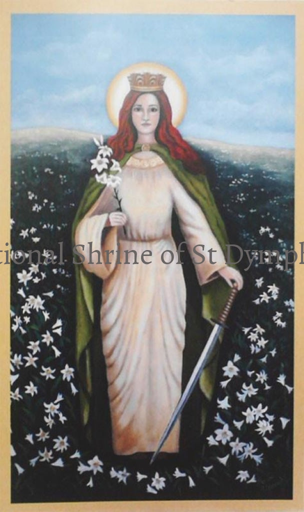 New Style St Dymphna Paper Prayer Card – National Shrine of St. Dymphna