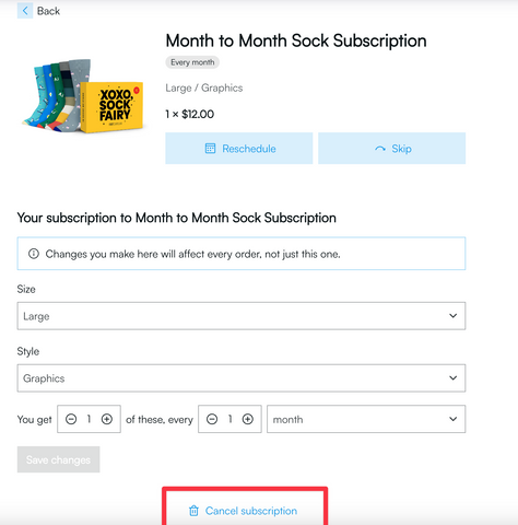 how to cancel subscription