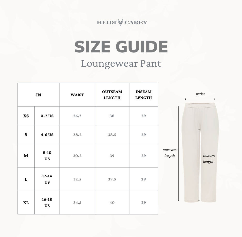 Fleece Lined Robes Sizing Guide