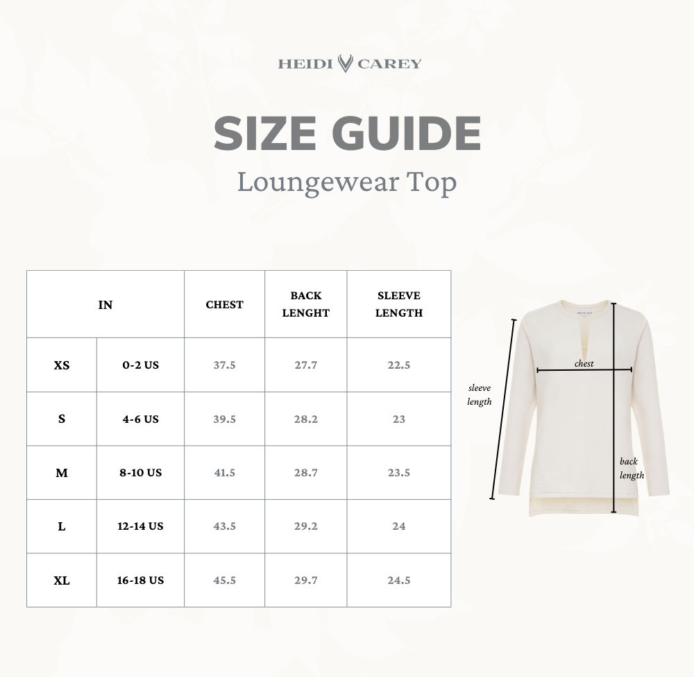 Fleece Lined Robes Sizing Guide