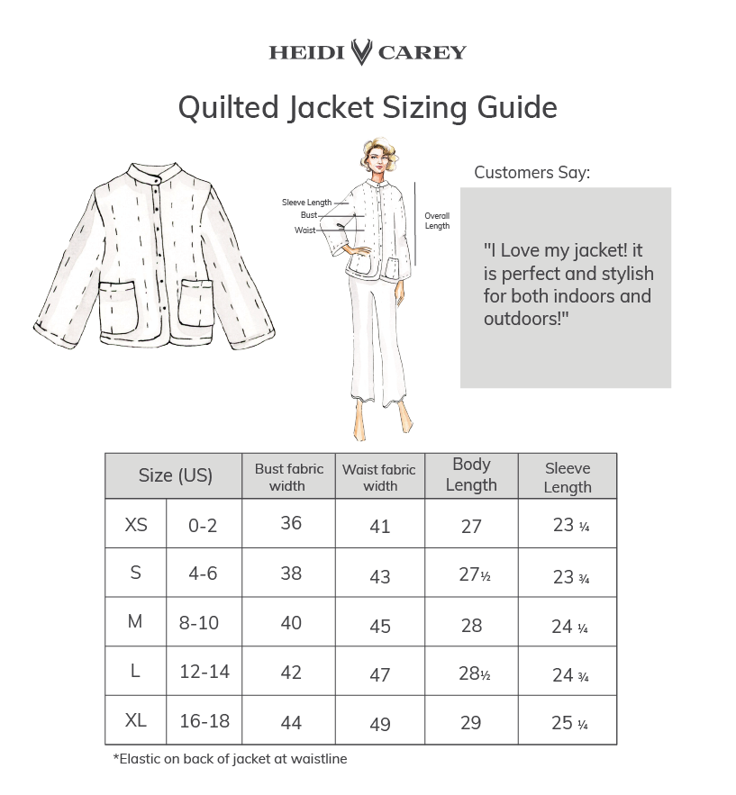 Fleece Lined Robes Sizing Guide