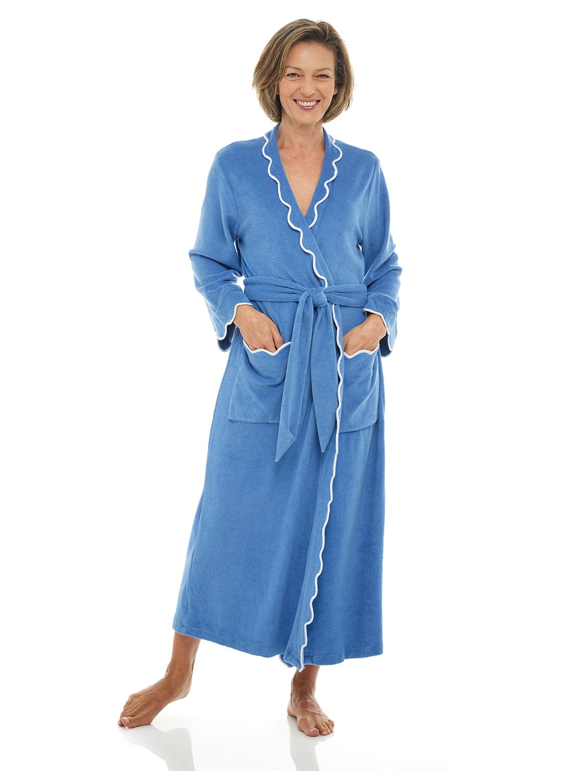 Blue French Terry Robe - Heidi Carey product image