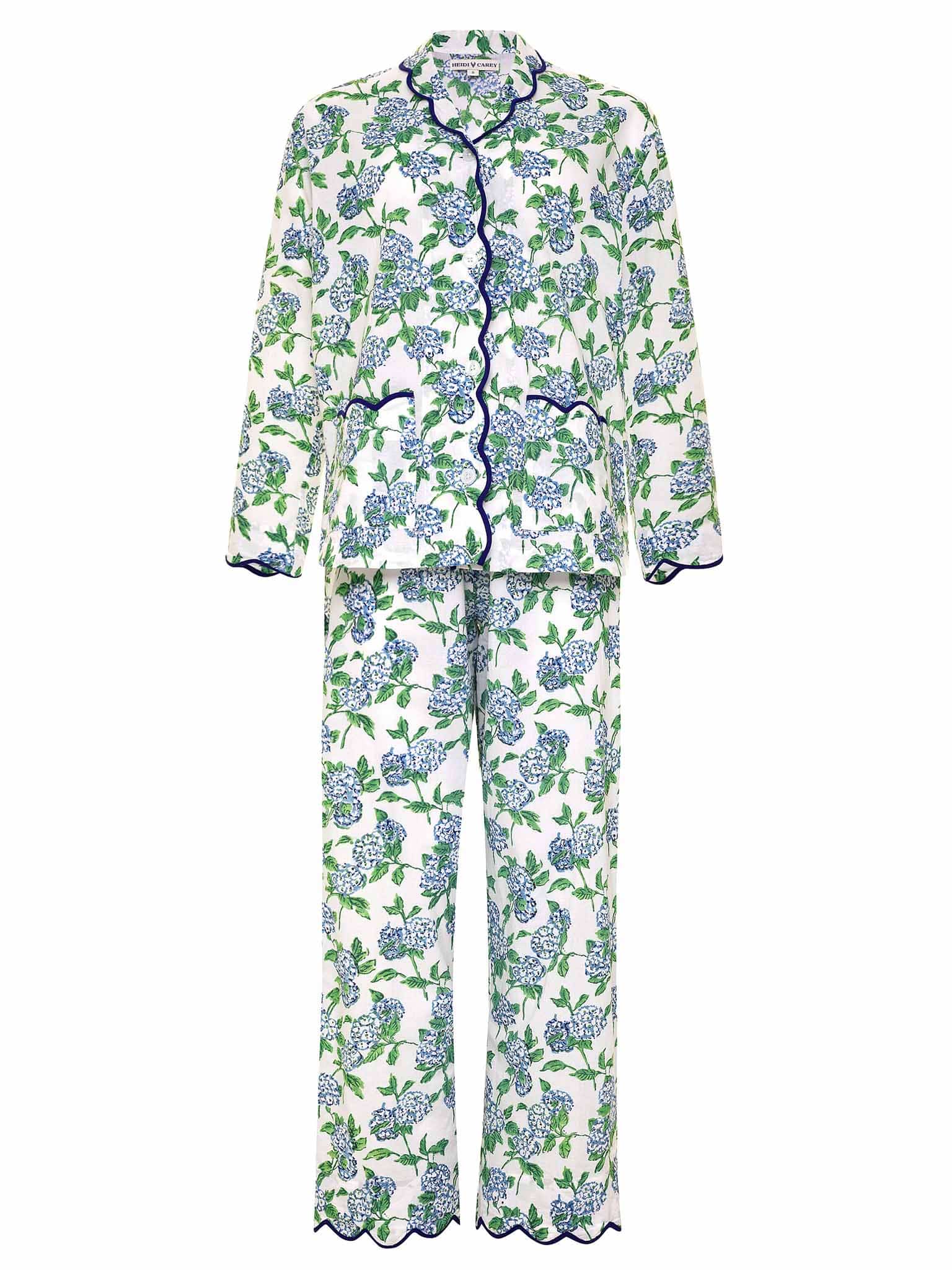 Image of Hydrangea Pajamas with Scalloping