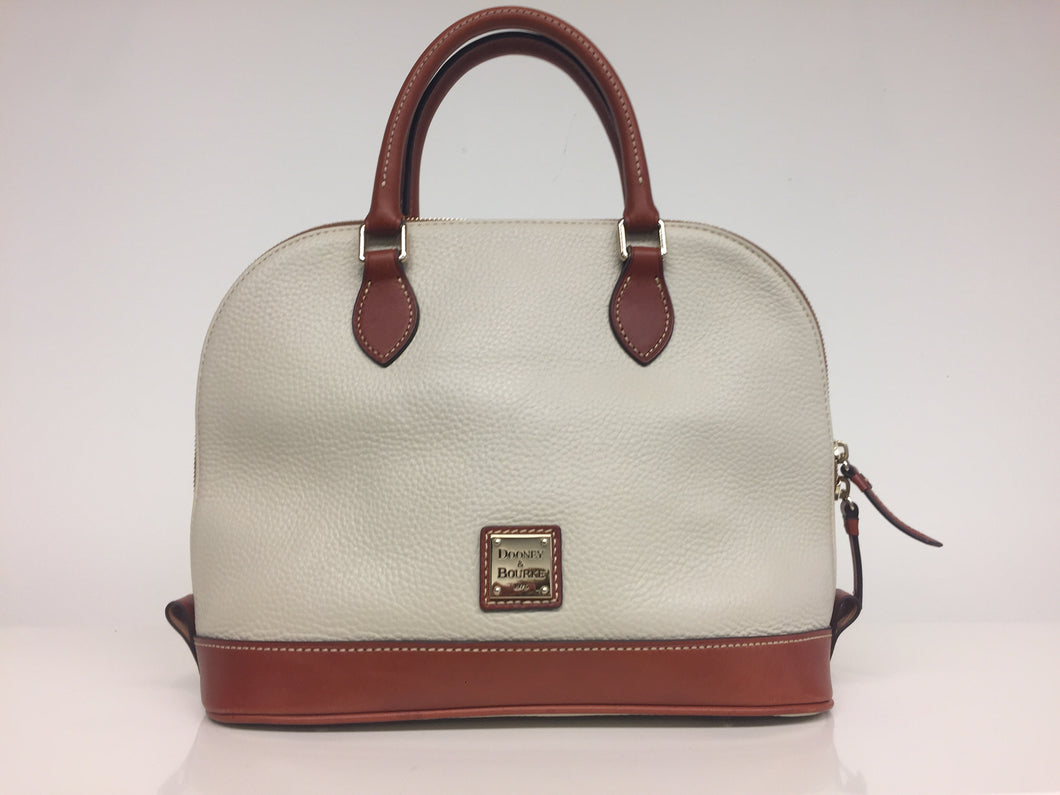 dooney and bourke pebble grain zip zip satchel