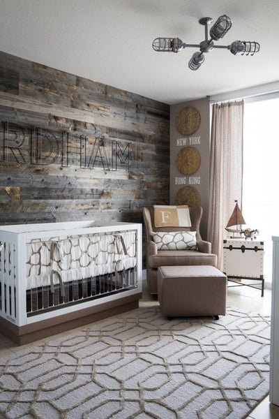 These days, the trend in nursery design has moved toward more gender-neutral spaces. According to Pinterest, the gender-neutral nursery is one of the top trends. If you plan on having more than one child, it makes sense to invest in neutral items that can be reused for baby #2, #3, and so forth. For those who are on a budget gender neutral nurseries make sense too!