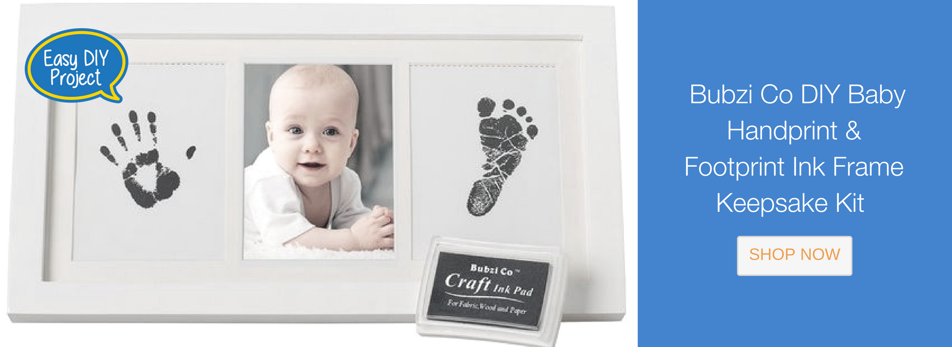  Family Handprint Frame Kit, Family Keepsake Frame, DIY Craft  for Family Night, Baby Hand and Footprint Kit, Gifts for New and Expecting  Parents Baby Family, DIY Art Print Frame with