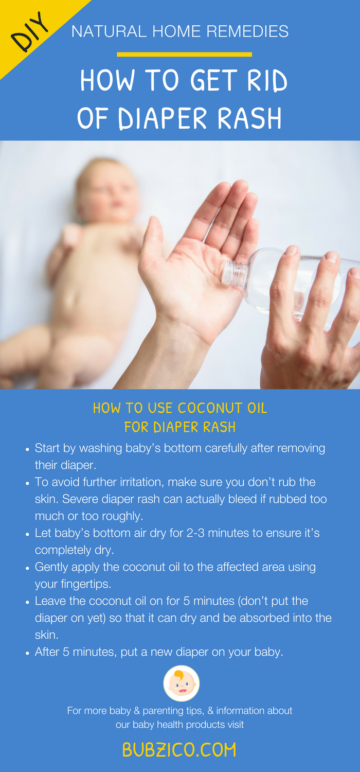 Your baby is in diapers 24/7 up until they start potty training so it’s inevitable that they’ll get diaper rash at some point in their little lives. No matter what diaper you put them in (cloth, disposable) or what cream you use, it’s bound to happen at some point. Click to learn the best 6 DIY #diaperrash remedies using cornstarch & coconut oil to give your #newborn baby instant relief from #BubziCo blog. | #BabyHealth Care #BabyTips #NewbornCare #NewMomAdvice #NewMommy #NewMomAdvice