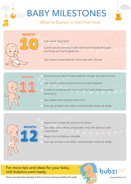 An Amazing First Year: A Monthly Chart of Baby’s Important Milestones ...