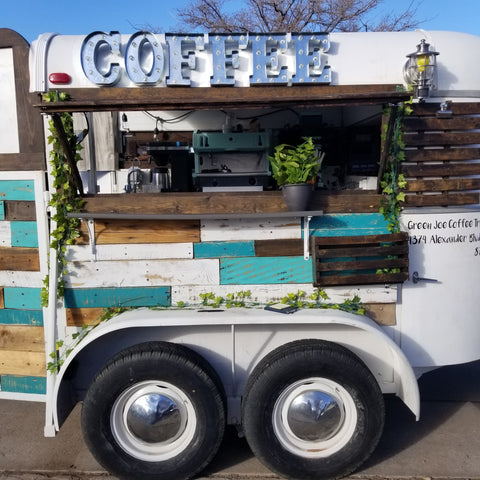 Coffee Trailer Selling Coffee for Events 