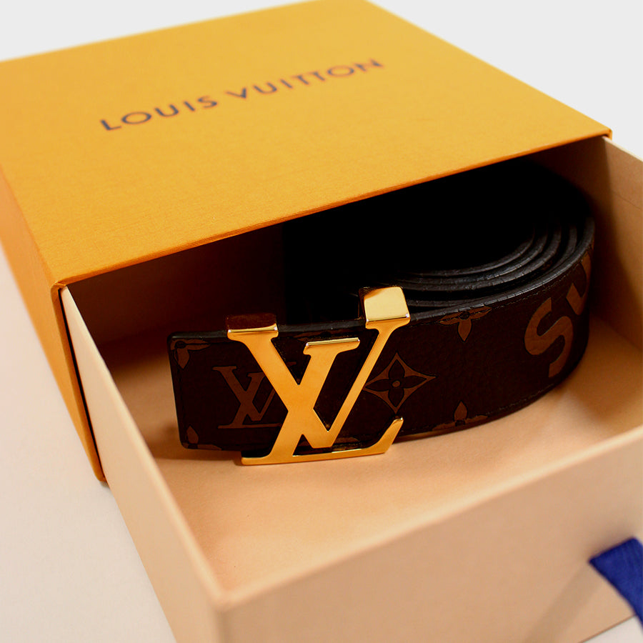 Supreme, Louis Vuitton Brown Monogram Belt – PDX PLUGD