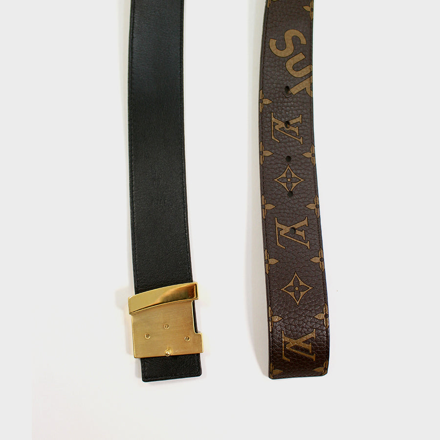 Supreme, Louis Vuitton Brown Monogram Belt – PDX PLUGD
