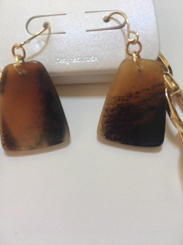 Shades of Brown Neckace/Earrings Set