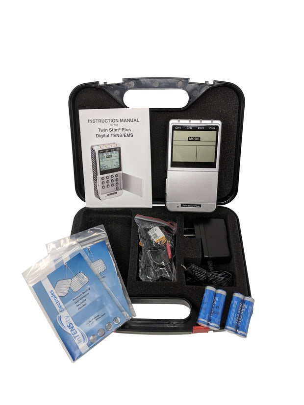 Drive Portable Dual Channel TENS Unit with Timer and Electrodes