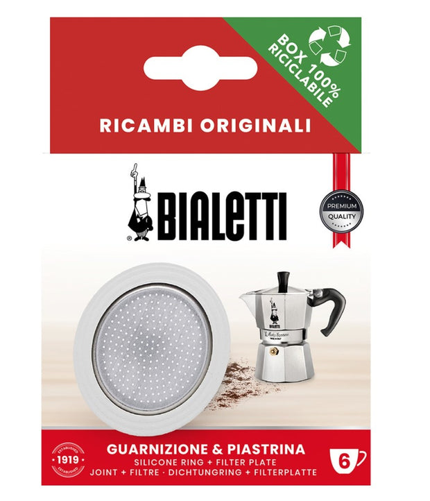 Bialetti Venus Stovetop Percolator 10-Cup Stainless Steel and Replacement  filter & Gaskets