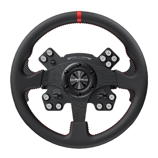PXN A7 Racing wheel Shifter gaming steering wheel Shifter, 6 +1 Shifter  Metal disk with Handbrake Button and Shift Button High Low Gear Universal