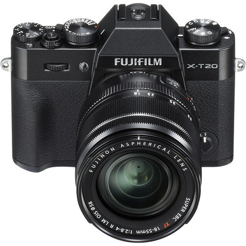 FUJIFILM X-T20 Mirrorless Digital Camera with 18-55mm Lens (Black