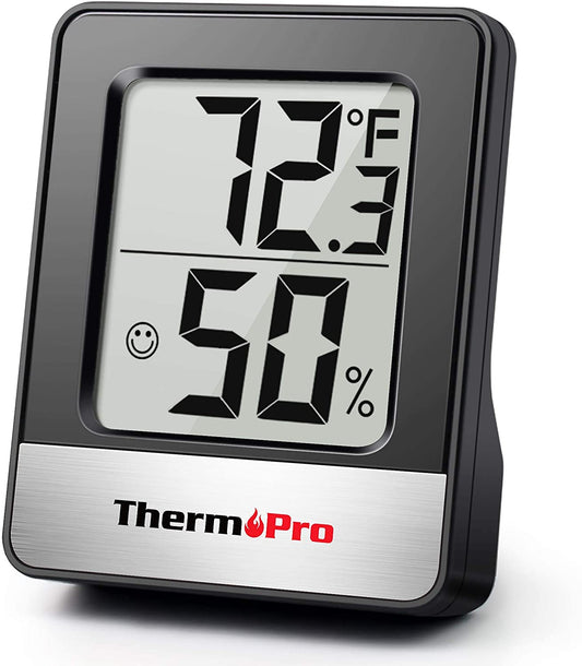 Thermopro TP55 Digital Thermo Hygrometer and Humidity Meter with Room  Climate Indicator for Room Control Air Monitoring, Grey/White : :  Industrial & Scientific