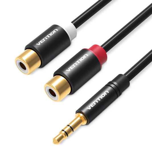 Vention-Cable RCA de 3,5mm a 2RCA, divisor, conector 3,5, Cable de