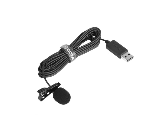 Samson LMU1 Broadcast Lavalier USB Microphone with Type C to USB-A
