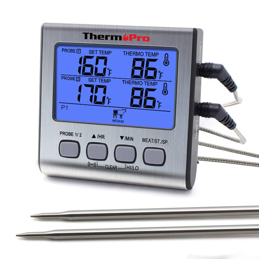 ThermoPro TP03A Digital Thermometer Instant Read Food Meat Thermometer for  Kitchen Cooking BBQ Grill Smoker and Ba…