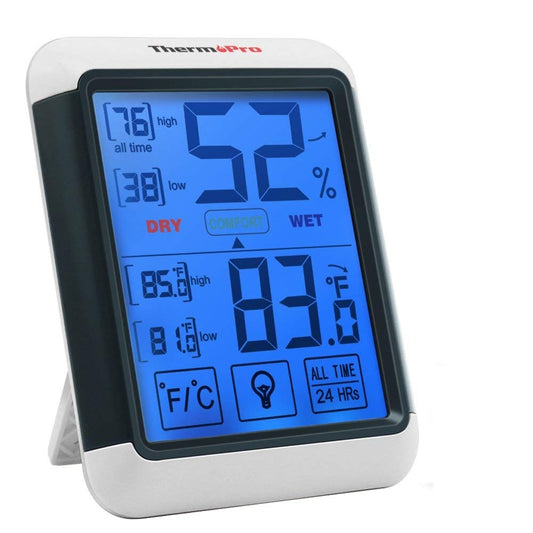 ThermoPro TP-49-B TP49B Mni Hygrometer Thermometer with Large