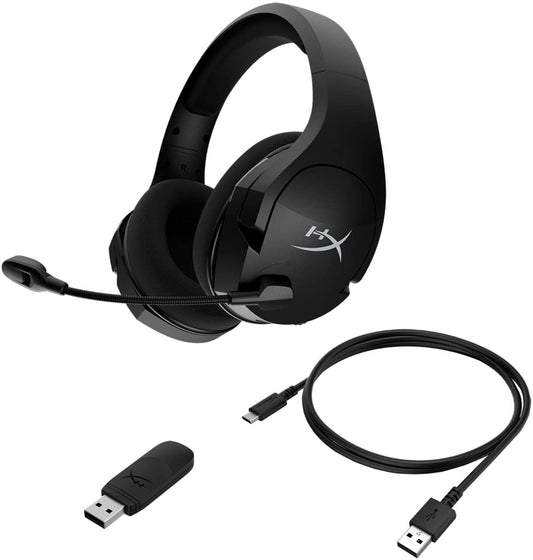 Auriculares inalambricos con microfono kingston hyperx cloud flight  hx-hscf-bk/am black :: Compu Santa Fe