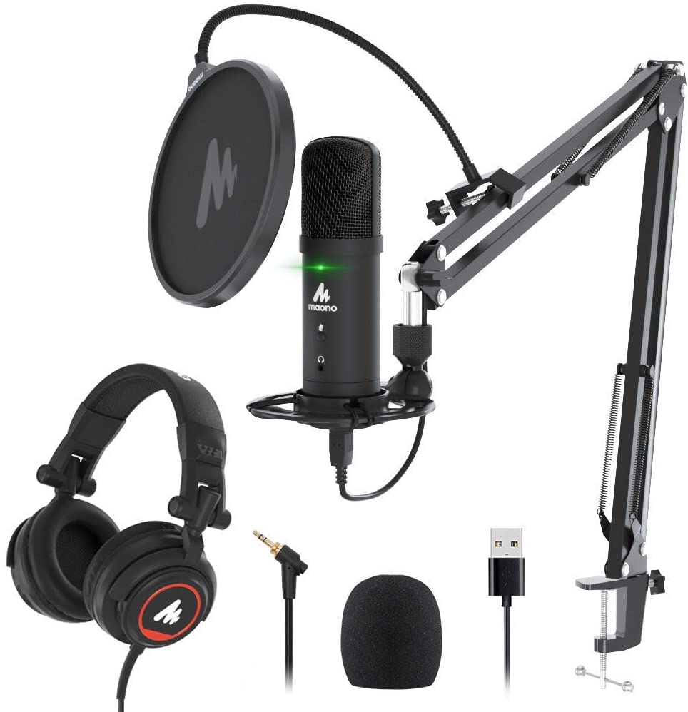 Maono AU-PM401H PM401H USB Condenser Cardioid Microphone With Studio M – JG  Superstore