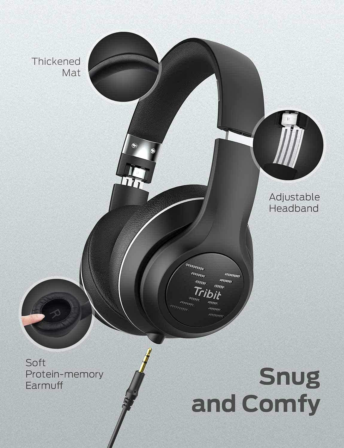 Tub schoenen zeil Tribit XFree Tune Wireless Headphones Bluetooth 4.1 Over Ear Foldable – JG  Superstore