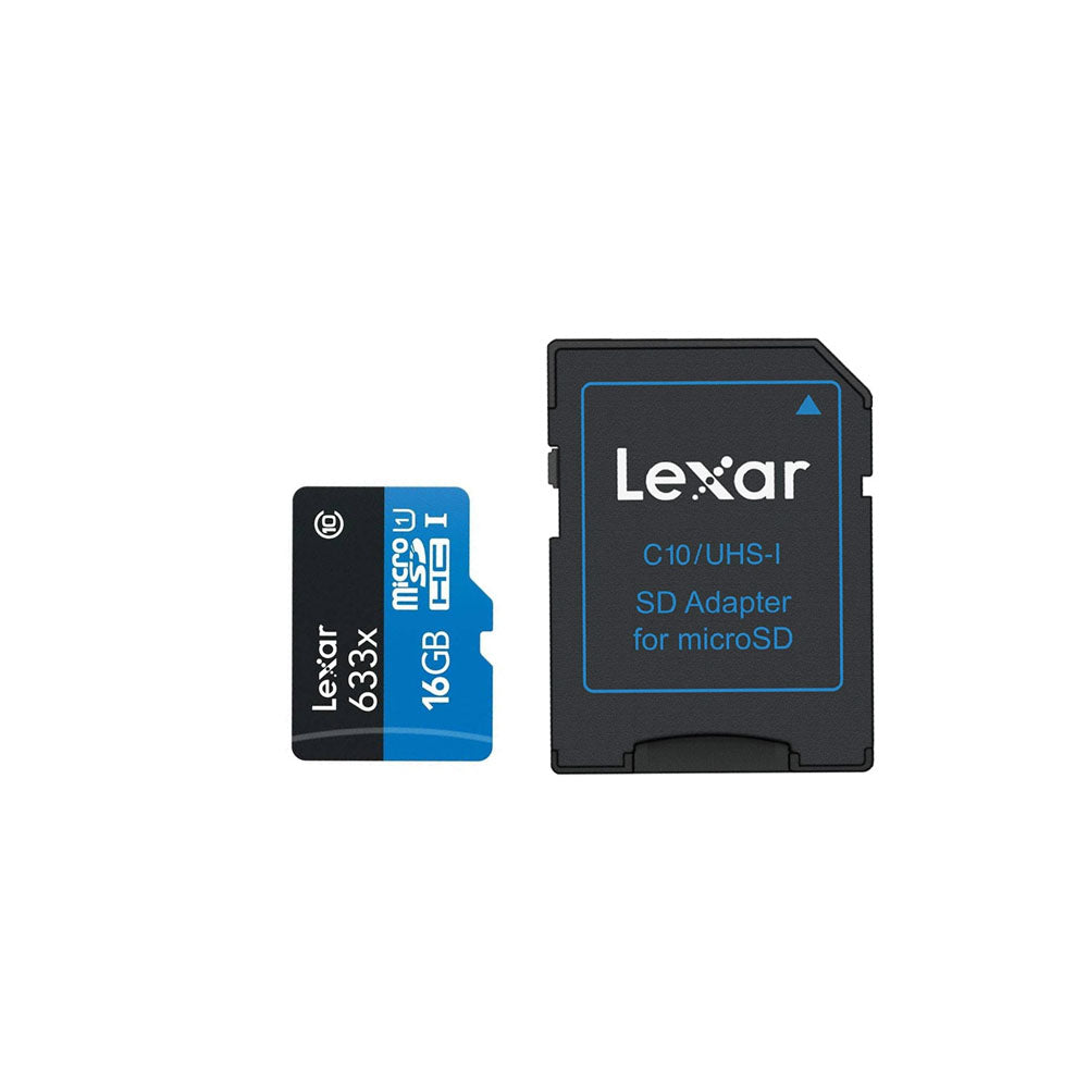 Uitgraving Wig Andes Lexar 16GB High Performance SDXC V30 633x U1 UHS-1 Class 10 Micro SD C – JG  Superstore