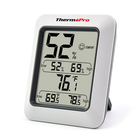 ThermoPro TP-49-B TP49B Mni Hygrometer Thermometer with Large