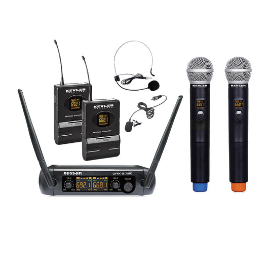 Khall V16U Universal Wireless Microphone 2 In 1 VHF Universal USB Receive  Handheld Mic Black,USB Receive Wireless Microphone,Universal Wireless