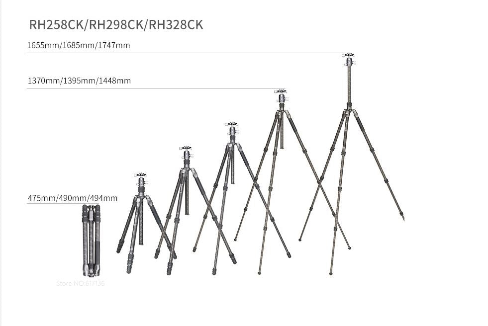 Benro FRHN14CVX20 Rhino Series Professional Carbon Fiber Tripod