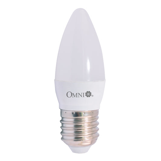 OMNI Clear LED Candle Light Bulb 4W 220V E14 Base with 6500K/2700K