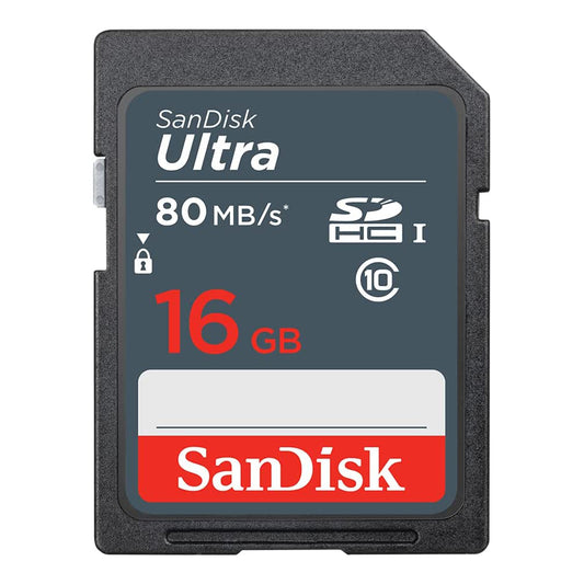 SANDISK - Carte mémoire SD microSDHC Ultra UHS-I Classe 10 (80Mo/s 533x) 16  GB
