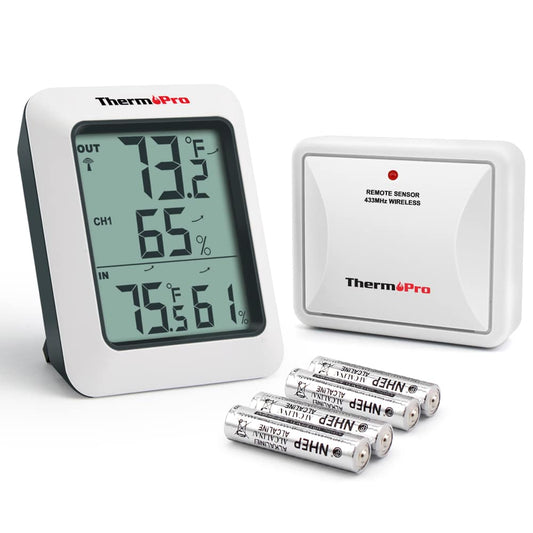 MULTICOMP PRO TA298 Thermometer, Hygrometer Clock, Indoor/Outdoor, 0°C to  +50°C, 150 mm, 88 mm, 25 mm