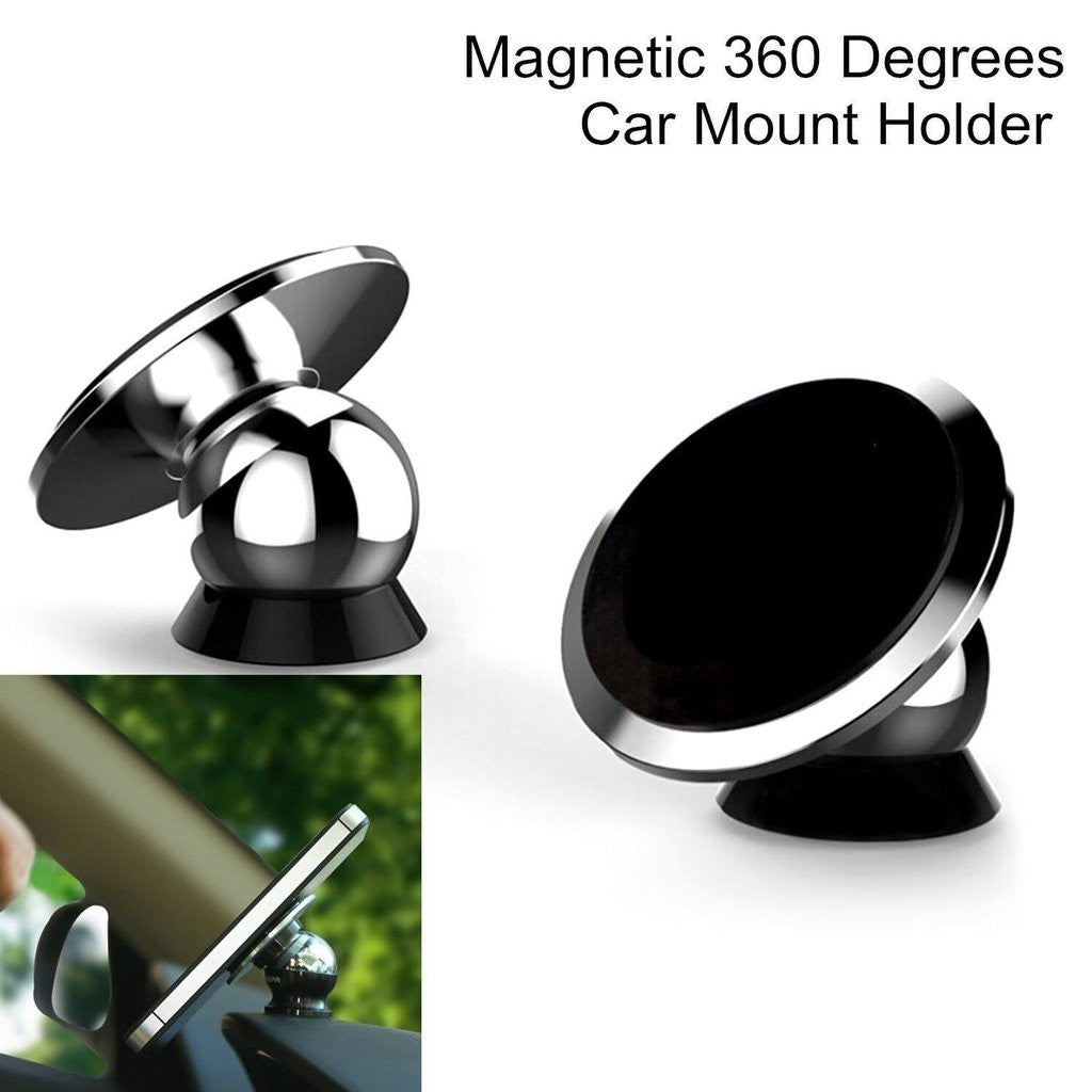 Magnetic 360 Car Dashboard Phone Mount Holder BLACK – JG Superstore