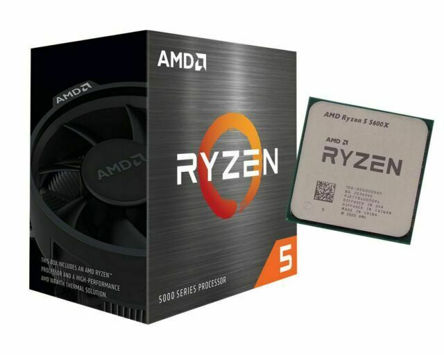 AMD Ryzen 5 5600X Processor for Desktop Computers with 12 Threads