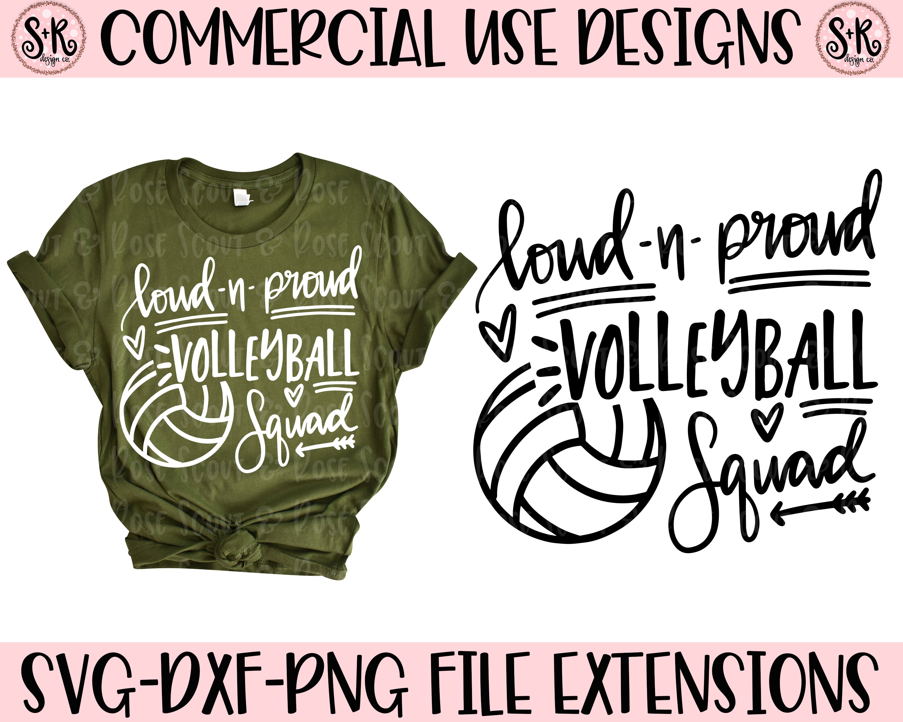 Download Proud Volleyball Squad Svg Dxf Png 2019 Scout And Rose Design Co