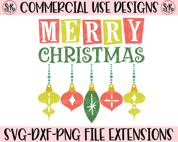 Download Retro Merry Christmas Ornaments Svg Dxf Png 2019 Scout And Rose Design Co PSD Mockup Templates