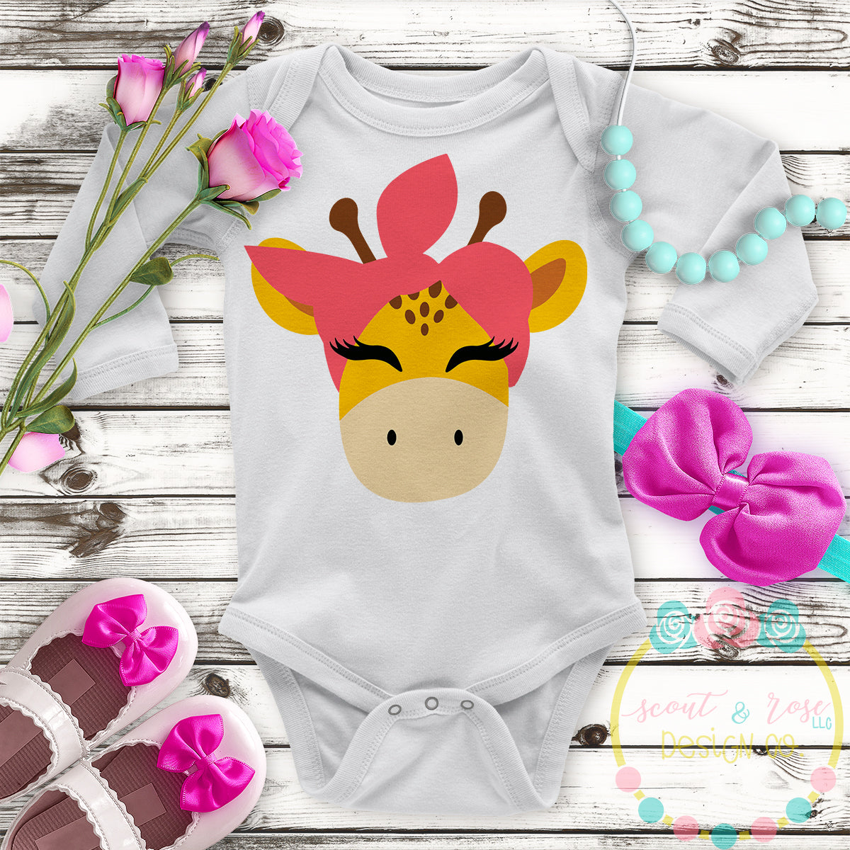 Download Bandana Headband Giraffe Svg Dxf Png Scout And Rose Design Co