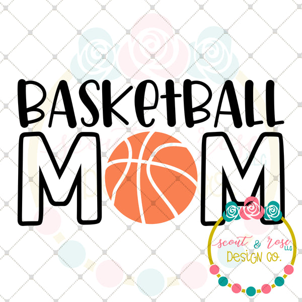 Download Basketball Mom SVG DXF PNG - Scout and Rose Design Co