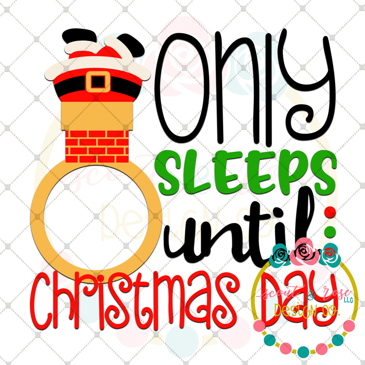 Download Christmas Countdown 1 SVG DXF PNG - Scout and Rose Design Co