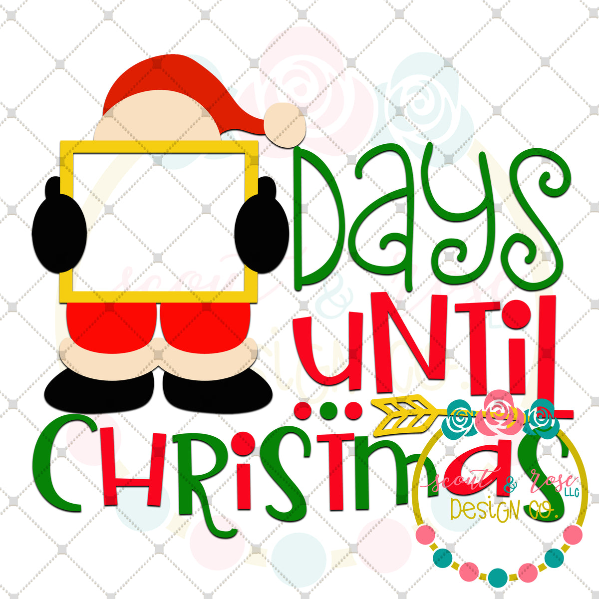 Christmas Countdown 2 SVG DXF PNG – Scout and Rose Design Co